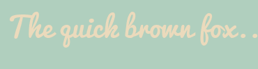 Image with Font Color EBDABC and Background Color B0CFBE